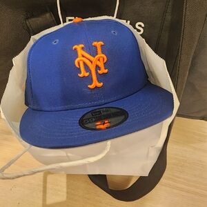 Bad Bunny Mets Collab Blue and Orange Men Cap Sz 7 1/8